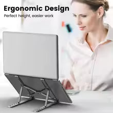 Ergonomic Foldable Aluminum Laptop Stand