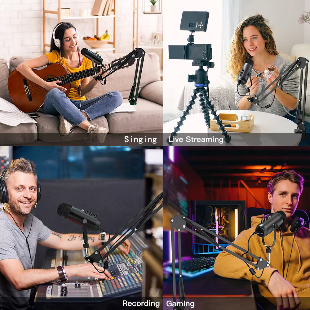 USB Condenser Microphone for Streaming & Gaming