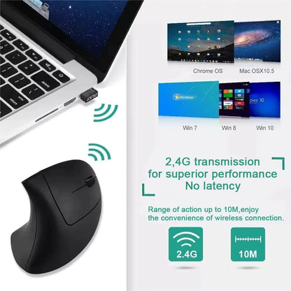 Ergonomic Wireless Silent Optical Mouse