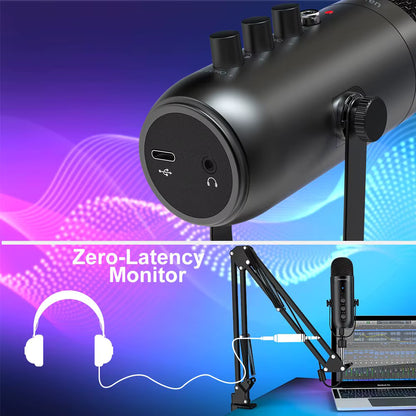 USB Condenser Microphone for Streaming & Gaming