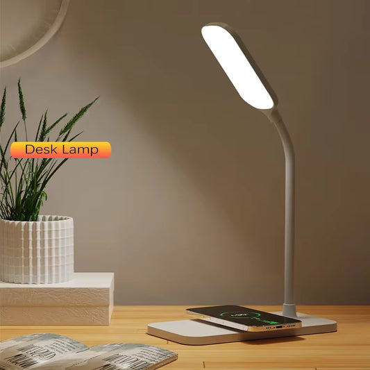 Dimmable LED Desk Lamp with Wireless Charger