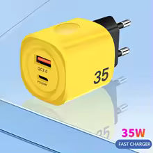 35W Dual-Port USB-C Wall Charger Adapter